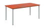 JSBR 170 N jídelní stůl, kovová podnož stříbrná, deska 18 mm, 1700x900 mm, pomeranč