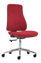ORION židle kancelářská, kříž chrom, látka červená