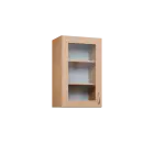 KH - 45S horní skříňka, 1-dveřová, prosklená, levá, 730x450x300, javor horský