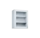 KH - 6S horní skříňka, 1-dveřová, prosklená, levá, 730x600x300, bílá