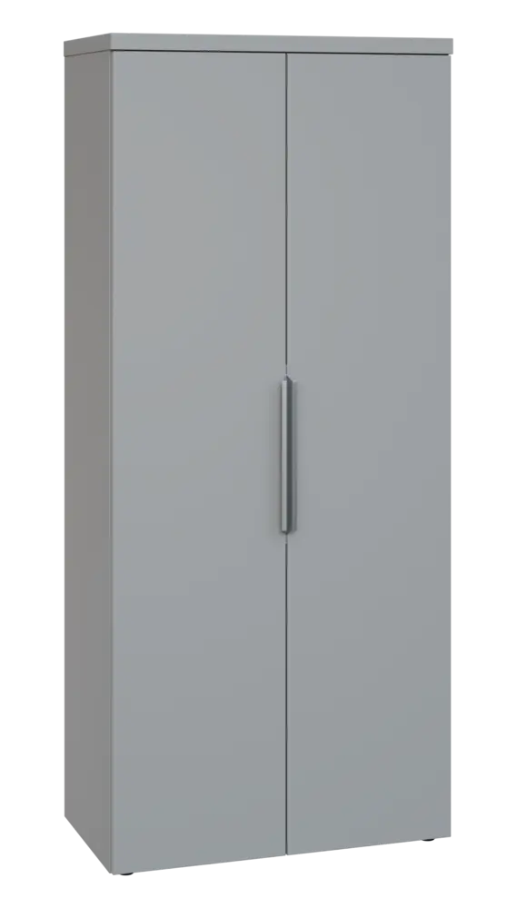 SIN 5 - 8D kancelářská skříň, 2-dveřová, 1820x800x400, šedá