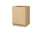 KS - 6D spodní skříňka, 1-dveřová, sokl, pravá, 870x600x600, javor horský