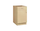 KS - 45DZ spodní skříňka 1-dveřová, 1-zásuvková, sokl, levá, 870x450x600, bříza světlá