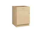 KS - 6DZ spodní skříňka 1-dveřová, 1-zásuvková, sokl, levá, 870x600x600, bříza světlá