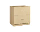 KS - 8Z22 spodní skříňka, 2-zásuvková, sokl, 870x800x600, bříza světlá