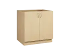 KS - 8D skříňka spodní, 2-dveřová, sokl, 870x800x600, bříza světlá