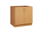 KS - 8D skříňka spodní, 2-dveřová, sokl, 870x800x600, buk royal