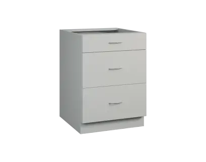 CS - 6Z33 spodní skříňka, 3-zásuvková, 870x600x600, šedá