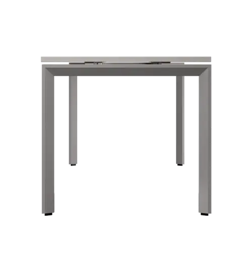 SET-UK 328 stůl kancelářský, kovová podnož stříbrná + kontejner pojízdný, 4-zásuvkový, javor horský