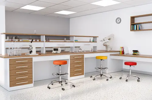 LZ 21 EXT židle lékařská, kříž chrom, kruh pro nohy, ekokůže oranžová