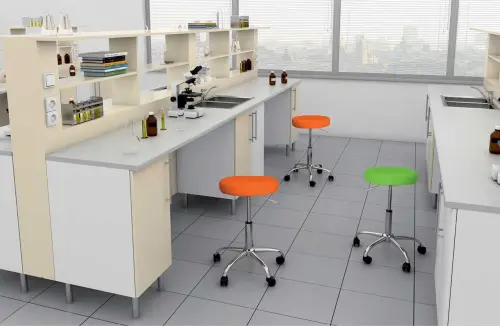 LZ 21SP židle lékařská, HR sedák, ekokůže bílá