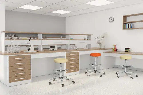 LZ 21SP EXT židle lékařská, HR sedák, kříž chrom, kruh pro nohy, ekokůže cappuccino