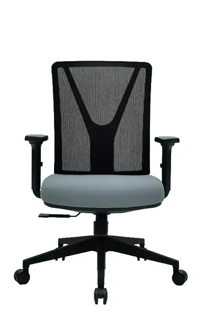 XENA kancelářská židle, kříž černý, šedá