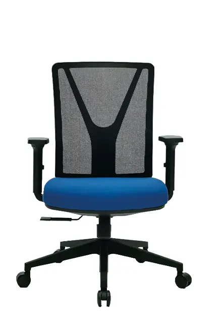 XENA kancelářská židle, kříž černý, modrá