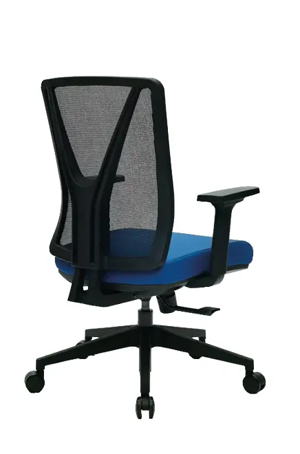 XENA kancelářská židle, kříž černý, modrá