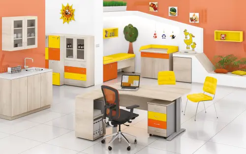 CS - 4D spodní skříňka, 1-dveřová, levá, 870x400x600, antracit