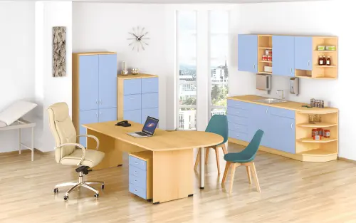 CS - 6Z33 spodní skříňka, 3-zásuvková, 870x600x600, olše jantar