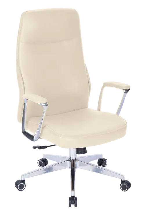 MEDI LUX, kancelářské křeslo, silikonová kůže MEDI SL krémová