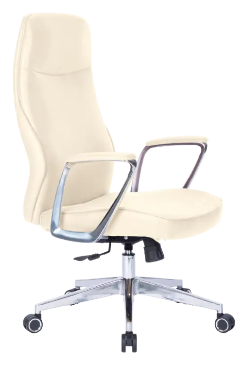 MEDI LUX, kancelářské křeslo, silikonová kůže MEDI SL krémová