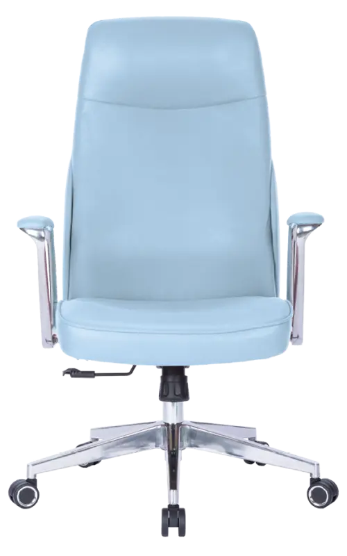 MEDI LUX, kancelářské křeslo, silikonová kůže MEDI SL světle modrá