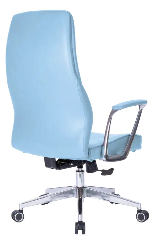 MEDI LUX, kancelářské křeslo, silikonová kůže MEDI SL světle modrá