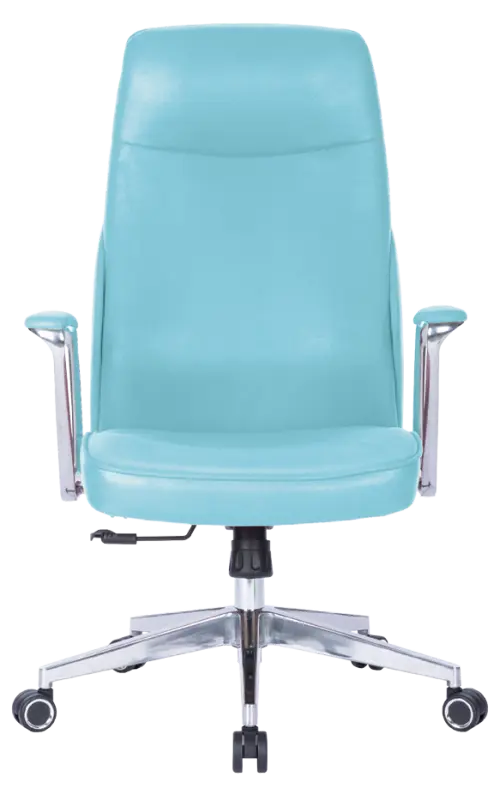 MEDI LUX, kancelářské křeslo, silikonová kůže MEDI SL tyrkysová