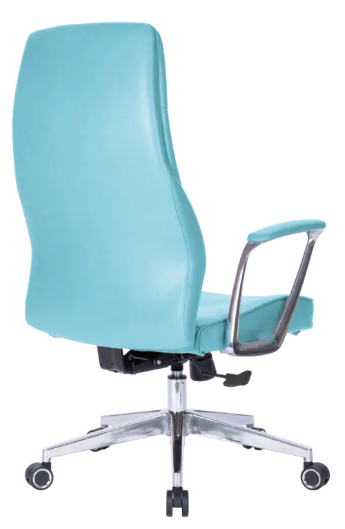 MEDI LUX, kancelářské křeslo, silikonová kůže MEDI SL tyrkysová