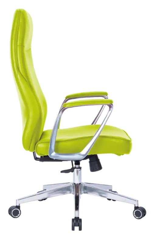 MEDI LUX, kancelářské křeslo, silikonová kůže MEDI SL jarní zeleň