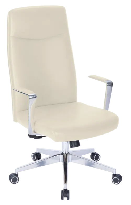 MEDI PURE, kancelářské křeslo, silikonová kůže MEDI SL krémová