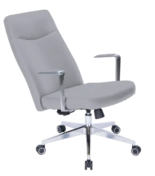 MEDI PURE, kancelářské křeslo, silikonová kůže MEDI SL šedá