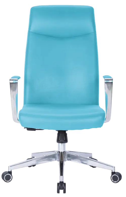 MEDI PURE, kancelářské křeslo, silikonová kůže MEDI SL světle tyrkysová