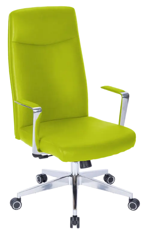 MEDI PURE, kancelářské křeslo, silikonová kůže MEDI SL jarní zeleň