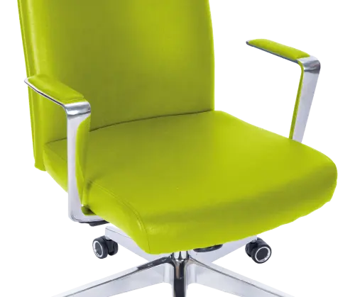 MEDI PURE, kancelářské křeslo, silikonová kůže MEDI SL jarní zeleň