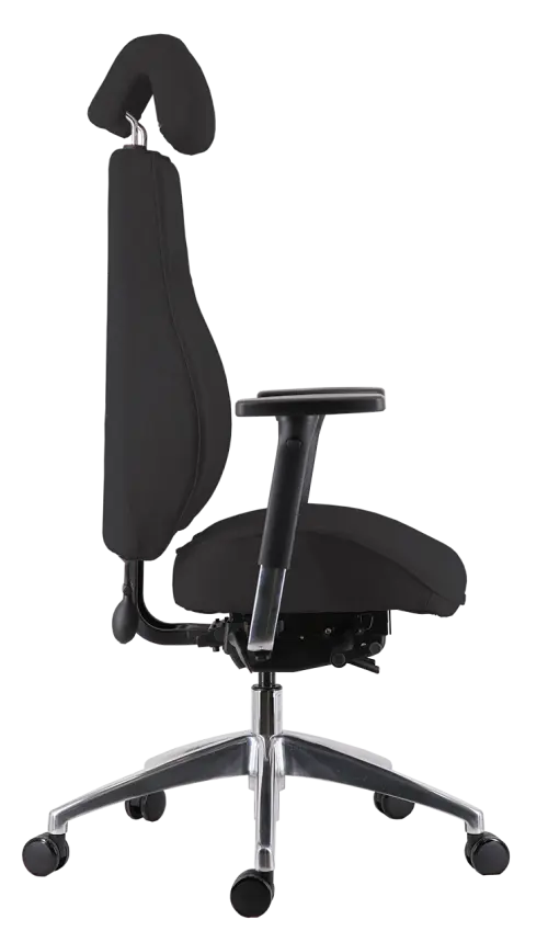 PRESTIGE, židle kancelářská, látka černá