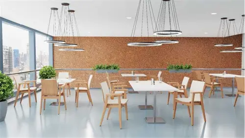 JOLLY židle jídelní čalouněná, rám masiv, koženka šedá