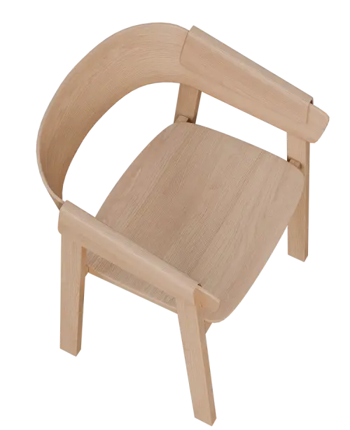 HARMONY, dřevěná konferenční, jídelní židle