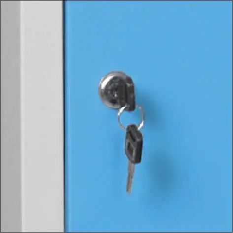 JP - 650 skříň šatní s přihrádkami 1850x600x500 mm, šedá/modrá