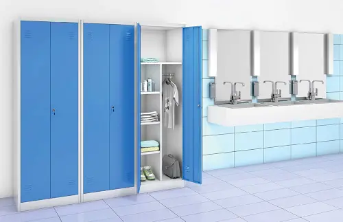 JP - 650 skříň šatní s přihrádkami 1850x600x500 mm, šedá