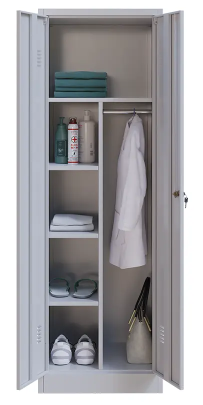 JP - 650 skříň šatní s přihrádkami 1850x600x500 mm, šedá