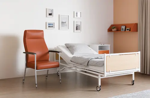 SENIOR LUX 700, konferenční seniorské křeslo, kostra ve světle šedém laku, MEDI SL, béžová