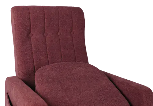 LIFT SENIOR 120, křeslo se zvedacím mechanismem sedáku, vínová látka