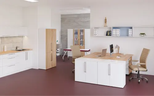 LXSR - 9 spodní skříňka, rohová, 1-dveřová, levá, 870x900x600, ořech světlý