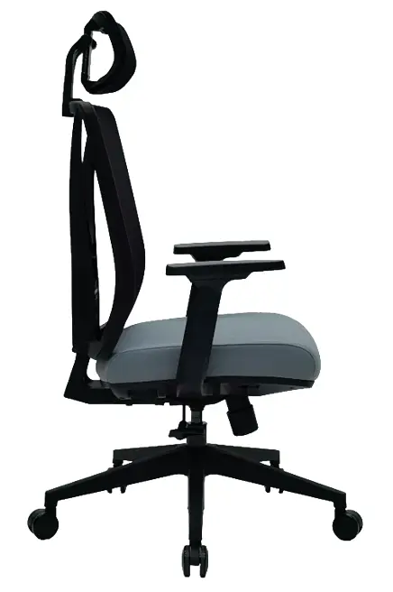 XENA kancelářská židle s podhlavníkem, kříž černý, černá