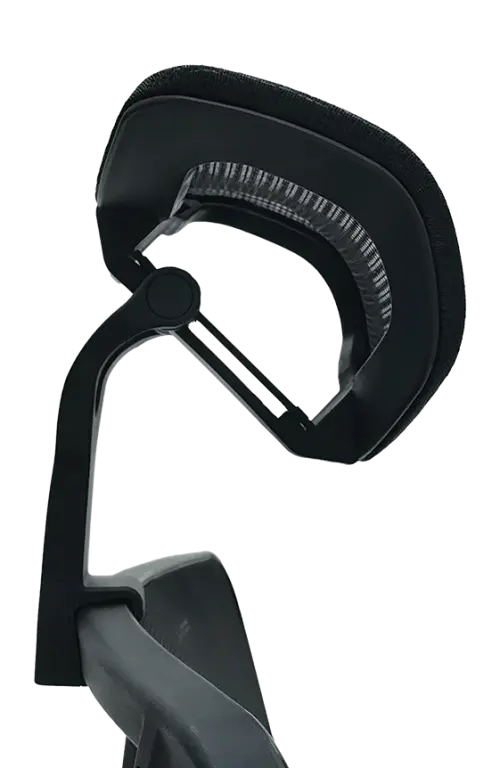 XENA kancelářská židle s podhlavníkem, kříž černý, černá