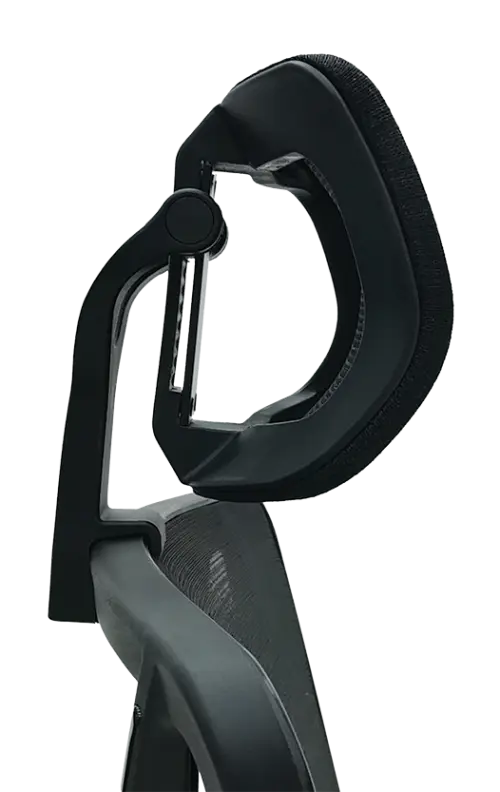 XENA kancelářská židle s podhlavníkem, kříž černý, modrá