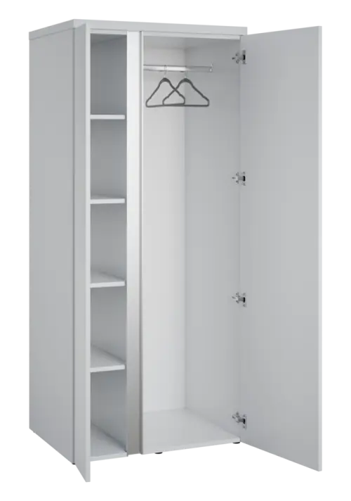 MHST 5 - 82 šatní skříň, 2-dveřová, tyč, 1820x800x600, dub bardolino