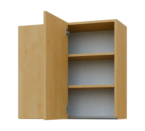 MHHR - 8 horní skříňka, 1-dveřová, rohová, levá, 730x800x300, javor horský