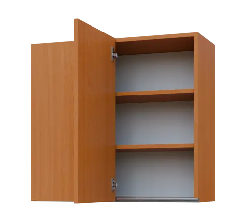 MHHR - 8 horní skříňka, 1-dveřová, rohová, levá, 730x800x300, buk royal