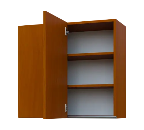 MHHR - 8 horní skříňka, 1-dveřová, rohová, levá, 730x800x300, třešeň šumavská