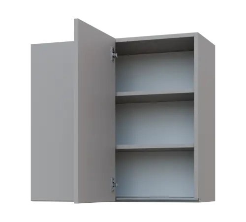 MHHR - 8 horní skříňka, 1-dveřová, rohová, levá, 730x800x300, šedá